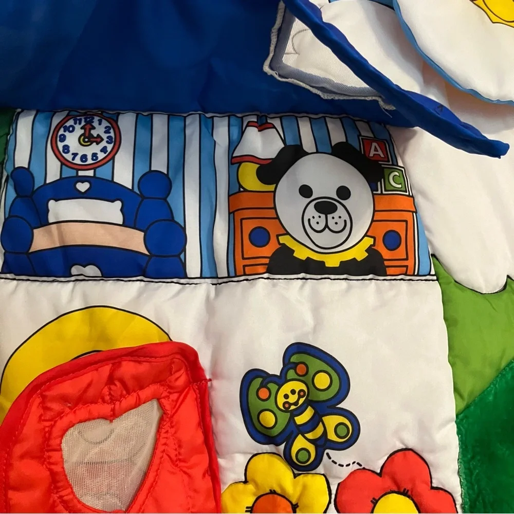 VTG 1990 Fisher-Price Little People Sensory Activity Tummy Time‎ Mat for Babies